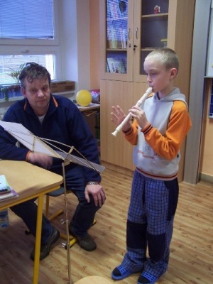 &Scaron;t�p&aacute;n Jane�ek s panem u�itelem Honzou Prokopem