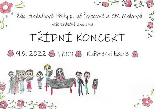 Třídní koncert žáků p. uč. Švecové a Hrubé