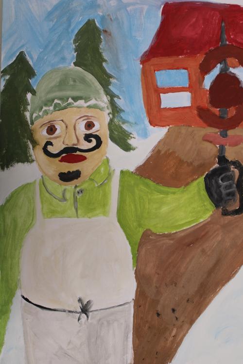 FAŠANK- malba temperovými barvami